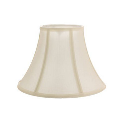 Happy Homewares Traditional Empire Shaped Small 8 Lamp Shade In Silky Cream Cotton Fabric - image 1