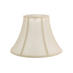 Happy Homewares Traditional Empire Shaped Small 8 Lamp Shade In Silky Cream Cotton Fabric