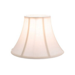 Happy Homewares Traditional Empire Shaped Small 8 Lamp Shade In Silky Cream Cotton Fabric - thumbnail 2