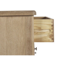 Oakham Premium Hudson Limed Oak 6 Drawer Wide Chest - Limed Oak - thumbnail 6