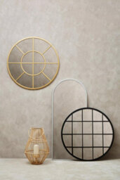 Orsina Descartes Round Metal Wall Mirror - thumbnail 5