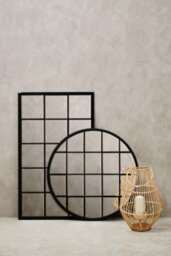 Orsina Descartes Round Metal Wall Mirror - thumbnail 4