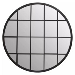 Orsina Descartes Round Metal Wall Mirror - thumbnail 1