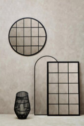 Orsina Descartes Round Metal Wall Mirror - thumbnail 6