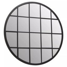 Orsina Descartes Round Metal Wall Mirror - thumbnail 2