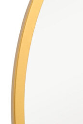 Mirroroutlet The Fenestra Gold Edged Circular Modern Wall Mirror 80Cm Diameter - thumbnail 4