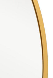 Mirroroutlet The Fenestra Gold Edged Circular Modern Wall Mirror 80Cm Diameter - thumbnail 5