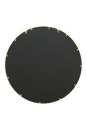 Mirroroutlet The Fenestra Gold Edged Circular Modern Wall Mirror 80Cm Diameter - thumbnail 6