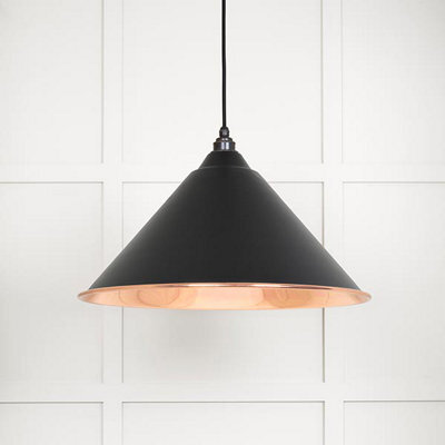 From the Anvil Smooth Copper Hockley Pendant In Elan Black - image 1