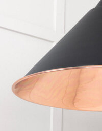 From the Anvil Smooth Copper Hockley Pendant In Elan Black - thumbnail 6