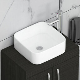 Royal Bathrooms 600mm Floor Standing Vanity Unit 2 Drawer Hale Black & Countertop Basin - Elena - thumbnail 5