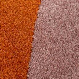 The Rugs Joli Orange And Pink Wavy Rug Soft Dense Pile Easy To Clean And Pet Friendly For Living Rooms And Bedrooms - thumbnail 5