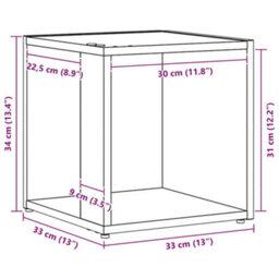Walplus Corner Shelves Black Oak 33 X 33 X 34.5 Cm Engineered Wood - thumbnail 9