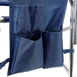 Leisurewize Outdoor Camping Picnic Travel Directors Chair With Side Table - Blue - thumbnail 3