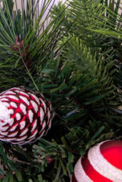 Christmas Tree World 180Cm Decorated Mixed Pine Garland With Red & White Candy Canes - thumbnail 4