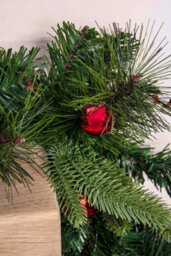 Christmas Tree World 180Cm Decorated Mixed Pine Garland With Red & White Candy Canes - thumbnail 6