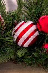 Christmas Tree World 180Cm Decorated Mixed Pine Garland With Red & White Candy Canes - thumbnail 8