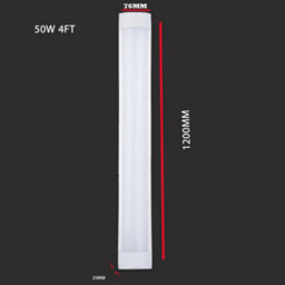 Brightex LED Brightex,pack Of 2 50W Led Batten Tube Lights Cool White Surface Ceiling Mounting Non-Flickering - thumbnail 2