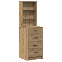 Walplus Dressing Table Brown 78.5 X 41 X 135 Cm Engineered Wood - thumbnail 6