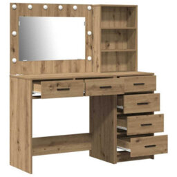 Walplus Dressing Table Brown 78.5 X 41 X 135 Cm Engineered Wood - thumbnail 7