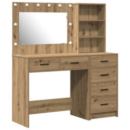 Walplus Dressing Table Brown 78.5 X 41 X 135 Cm Engineered Wood - thumbnail 2