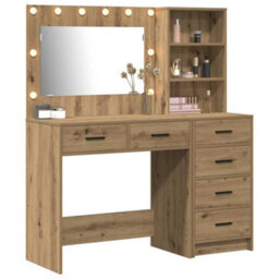 Walplus Dressing Table Brown 78.5 X 41 X 135 Cm Engineered Wood - thumbnail 3