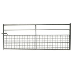 Ruby UK Ruby Iae 5 Rail Half Meshed Metal Gate Frame Farm & Field Driveway Gate 10Ft - thumbnail 2