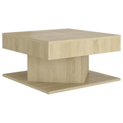 Berkfield Decorative Coffee Table Sonoma Oak 57X57X30 Cm Engineered Wood - image 1
