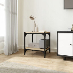Berkfield Industrial Tv Cabinet Sonoma Oak 40X33X41 Cm Engineered Wood And Steel - thumbnail 2