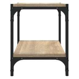 Berkfield Industrial Tv Cabinet Sonoma Oak 40X33X41 Cm Engineered Wood And Steel - thumbnail 6