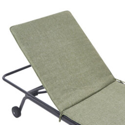Beliani Sun Lounger Volterra Reclining Metal Green - thumbnail 8
