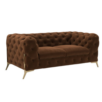 Stratus Interiors Italian Chesterfield 2 Seater Sofa Plush Velvet Uk Manufactured - image 1