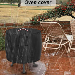 Protective Cover For Round Fire Pit - Waterproof Fade-Resistant Pits - thumbnail 2