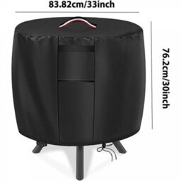 Protective Cover For Round Fire Pit - Waterproof Fade-Resistant Pits - thumbnail 5