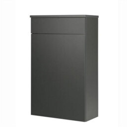 Clifton 500mm Bathroom Floor Standing Wc Unit Matt Dark Grey (Central) - thumbnail 1