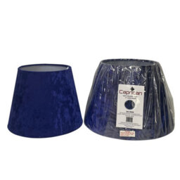 "11"" Navy Velvet Dual Purpose Lampshade  Elegant Drum Shade For Table, Floor Or Ceiling Light (Multi Sizes & Colours Available)" - thumbnail 2