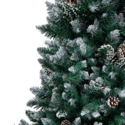 Berkfield Artificial Christmas Tree With Pine Cones And White Snow 210 Cm - thumbnail 4