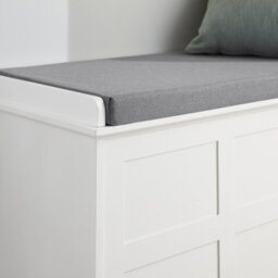 Sobuy Fsr86-W, Shoe Bench Shoe Cabinet With 2 Sliding Doors And Seat Cushion,white,w114Xd40Xh53 - thumbnail 7