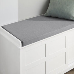 Sobuy Fsr86-W, Shoe Bench Shoe Cabinet With 2 Sliding Doors And Seat Cushion,white,w114Xd40Xh53 - thumbnail 8