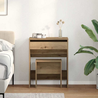 Walplus Dressing Table Artisan Oak 60 X 40 X 75 Cm Engineered Wood - image 1