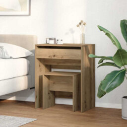 Walplus Dressing Table Artisan Oak 60 X 40 X 75 Cm Engineered Wood - thumbnail 4