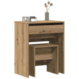 Walplus Dressing Table Artisan Oak 60 X 40 X 75 Cm Engineered Wood - thumbnail 3