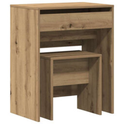 Walplus Dressing Table Artisan Oak 60 X 40 X 75 Cm Engineered Wood - thumbnail 2