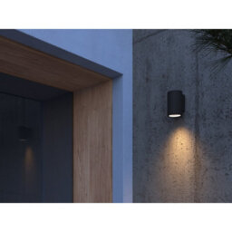 Luminosa Lighting Luminosa Orion Outdoor Wall Down Lamp Black Gu10 8W Ip54 - thumbnail 2
