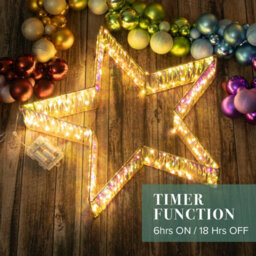 The Christmas Workshop 50Cm Metal Frame Star Light - thumbnail 6