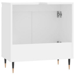 Berkfield Industrial Bathroom Cabinet White 58X33X60 Cm Engineered Wood - thumbnail 7