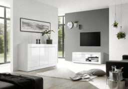 FurniComp LTD Furnicomp Selene 1 Door White Gloss Tv Unit - thumbnail 5