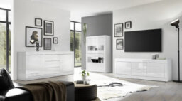 FurniComp LTD Furnicomp Selene 1 Door White Gloss Tv Unit - thumbnail 4