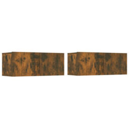Berkfield 5 Piece Tv Cabinet Set Smoked Oak Engineered Wood - thumbnail 7
