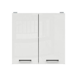 Impact Furniture Kitchen Wall Cabinet 800mm Unit Cupboard 2 Door 80Cm Chalk White Gloss Storage Junona Modern Budget Furniture - thumbnail 5